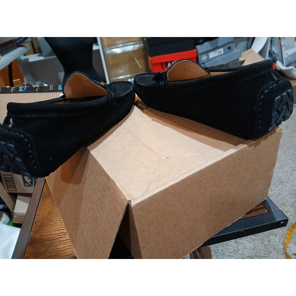 Yldsgs BLACK Suede Driving LOAFERS - Picture 8 of 10